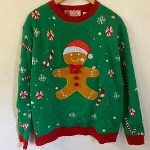 Light Up Gingerbread Sweater Size XL
